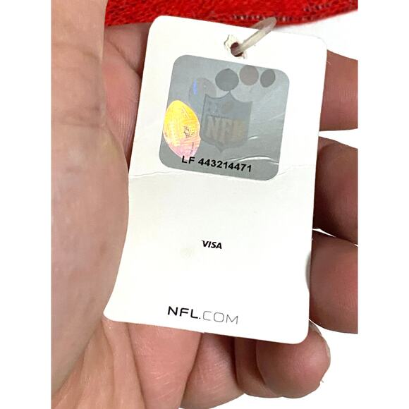 Kansas City Chiefs NFL Team Apparel Scarf Two Sided Acrylic Red White Black NWT - Picture 5 of 5